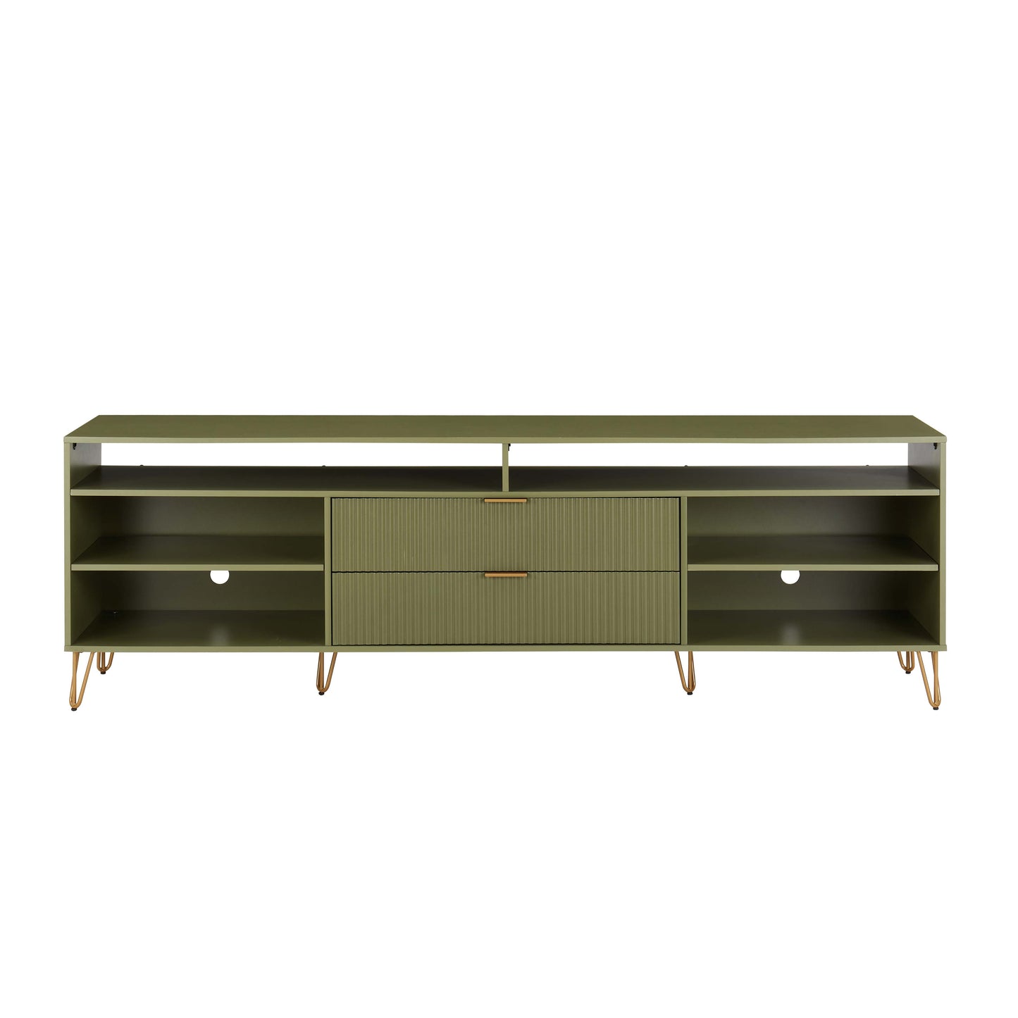 Dumbo Modern Fluted TV Stand TV002 — Contemporary Media Console for Living Room