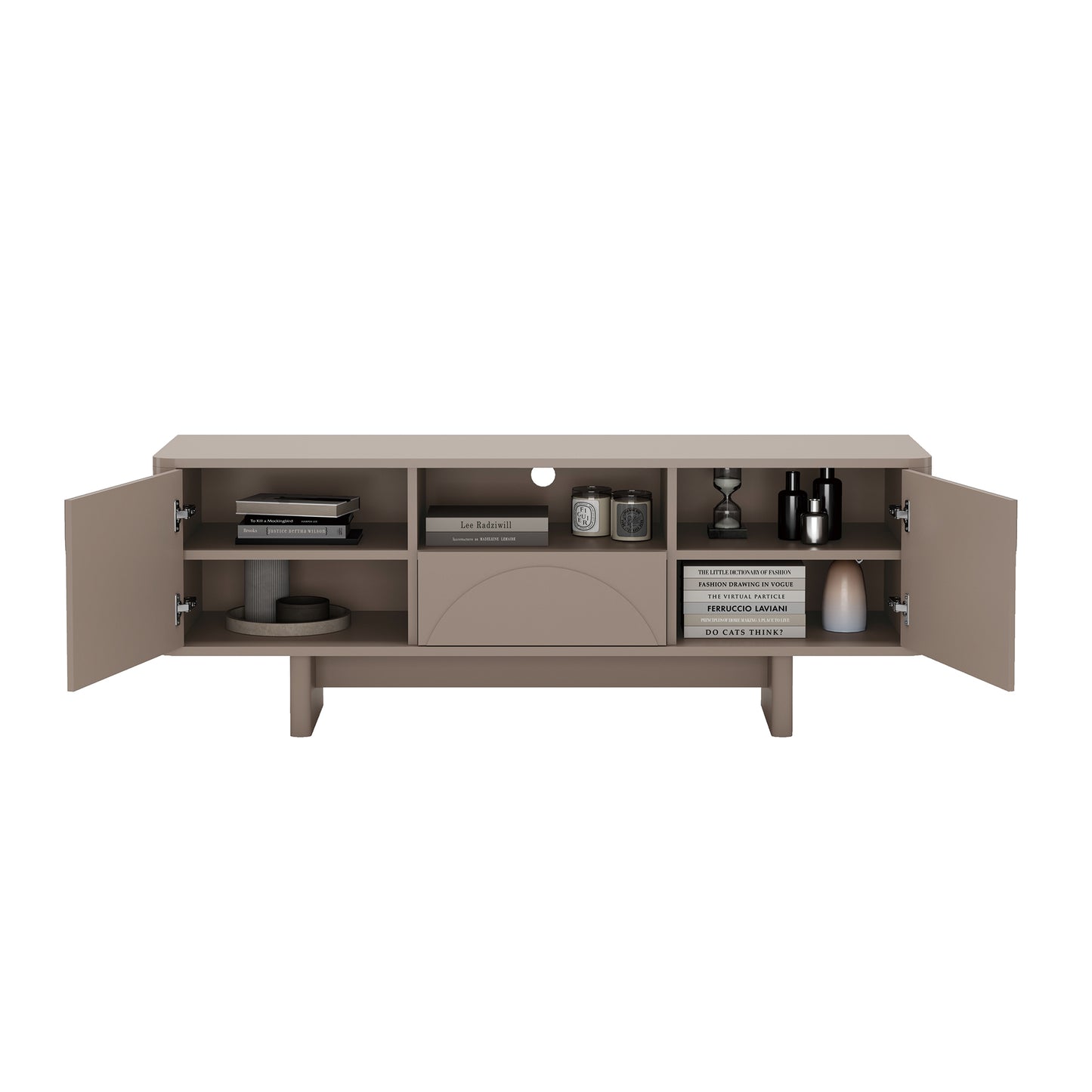 Ella Modern 59" TV Stand TV007 — Contemporary Media Console with Storage
