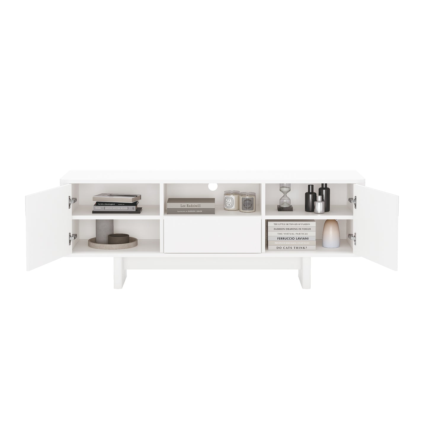 Ella Modern 59" TV Stand TV007 — Contemporary Media Console with Storage