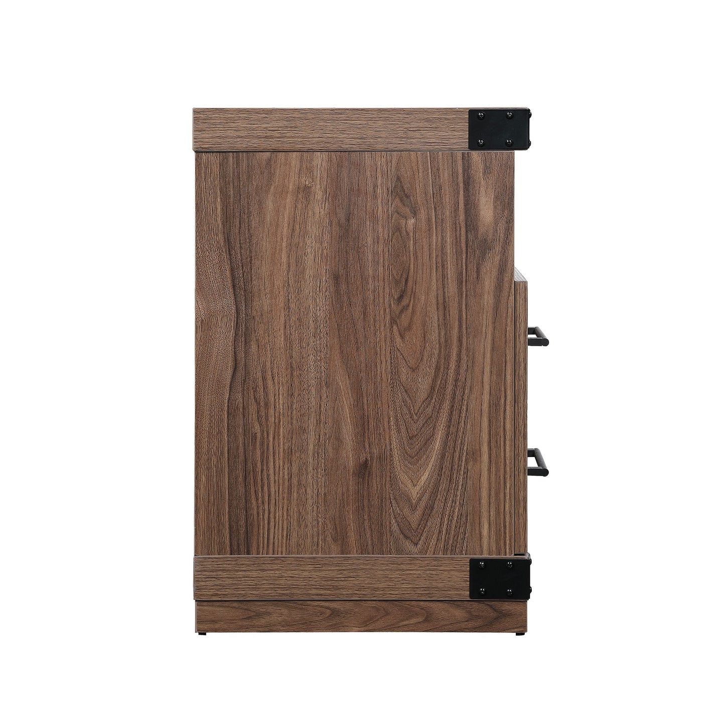 Richmond Industrial Traditional 60" TV Stand with Open Shelves and Closed Storage