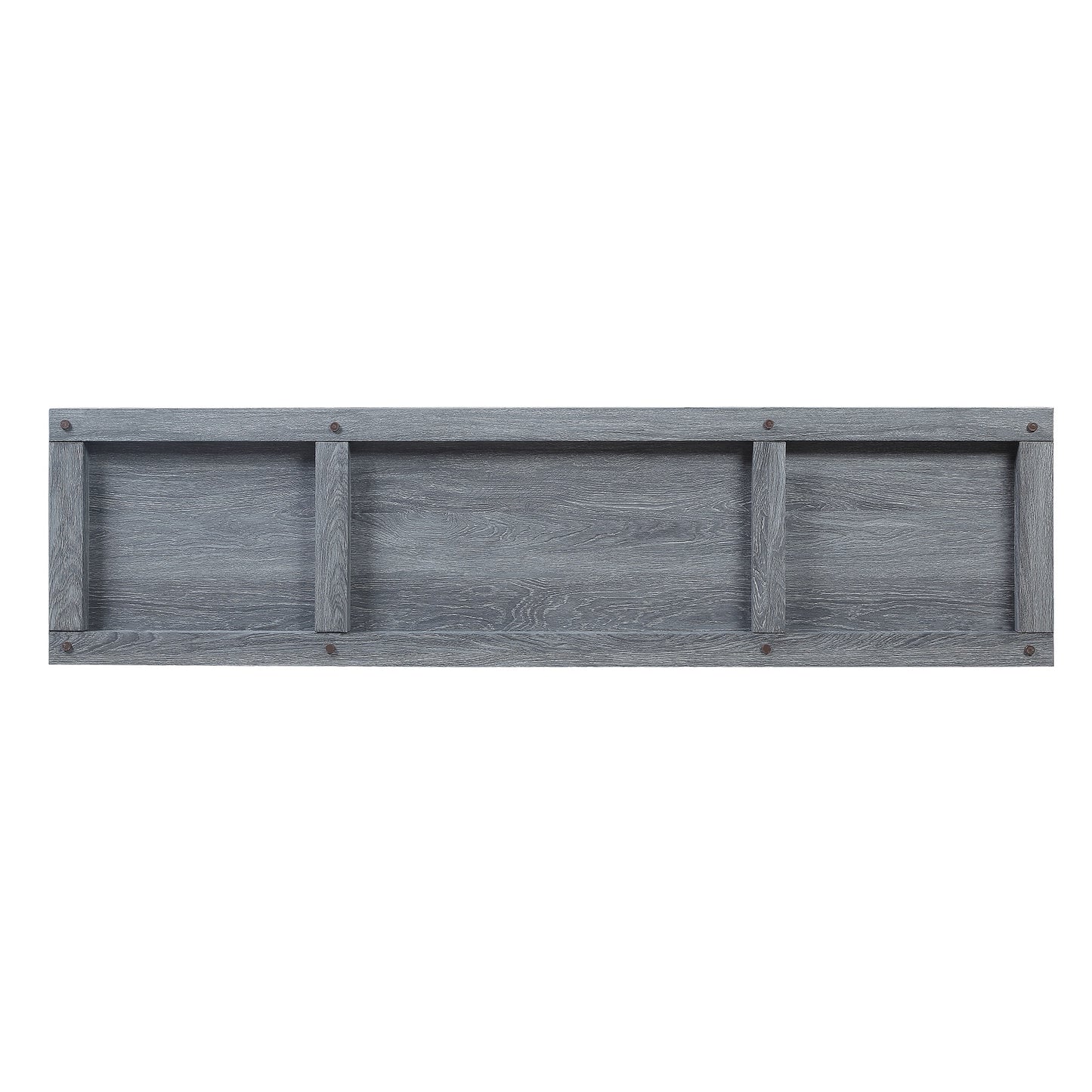 Manhattan Comfort Franklin 60" TV Stand with 2 Doors and Open Shelves in Grey TVFP3-GY