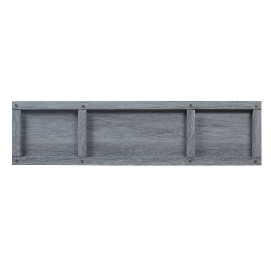 Franklin Modern Farmhouse 60" TV Stand in Gray TVFP3-GY