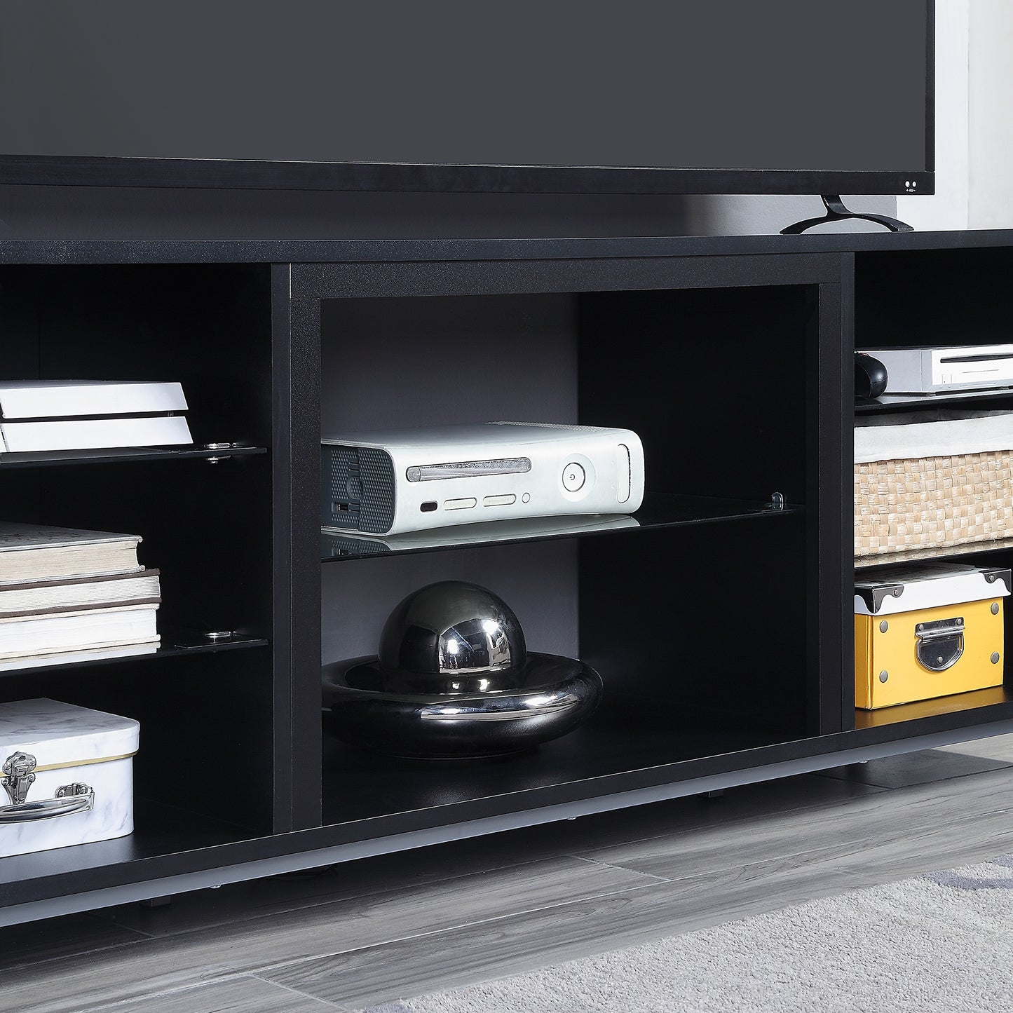 Brighton Modern 60" TV Stand in Onyx TVFP4-BL