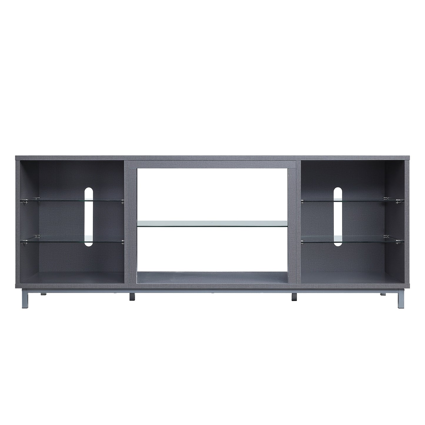 Brighton Modern 60" TV Stand in Gray TVFP4-GY