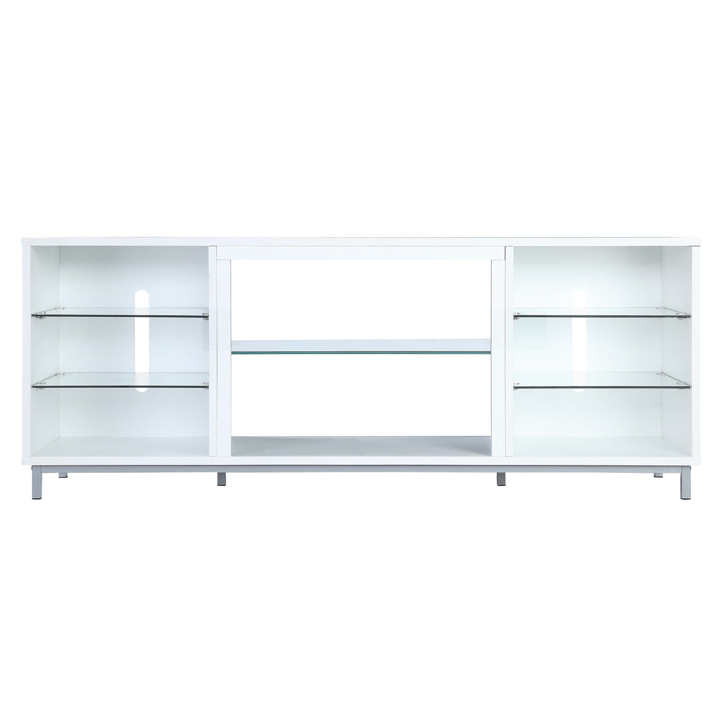 Brighton Modern 60" TV Stand in White TVFP4-WH