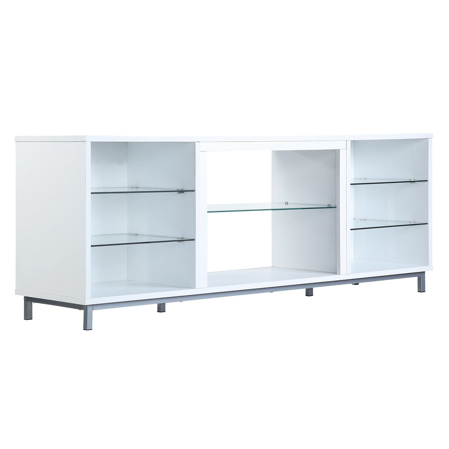 Brighton Modern 60" TV Stand in White TVFP4-WH