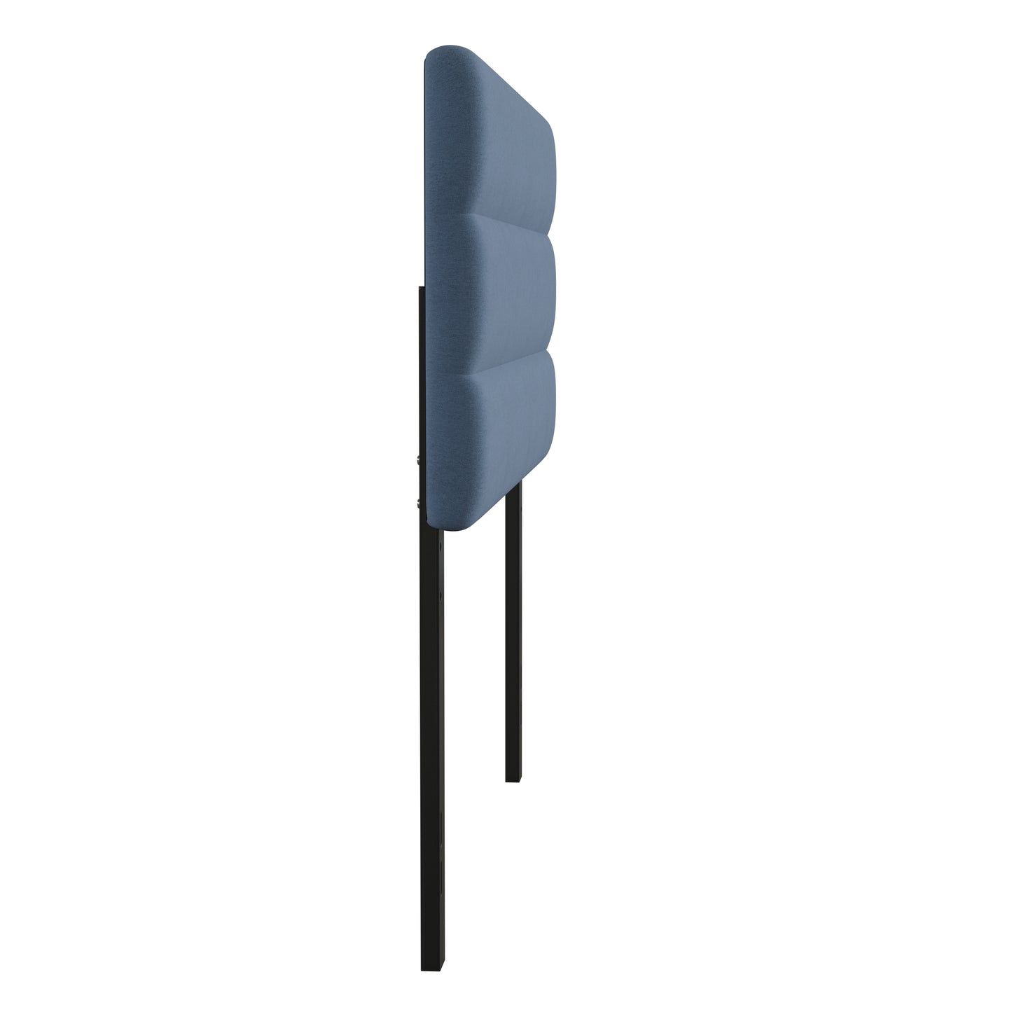 Paxton Full Channel Stitched Fabric Upholstered Headboard, Adjustable Height from 44.5" to 57.25" - Blue Blue