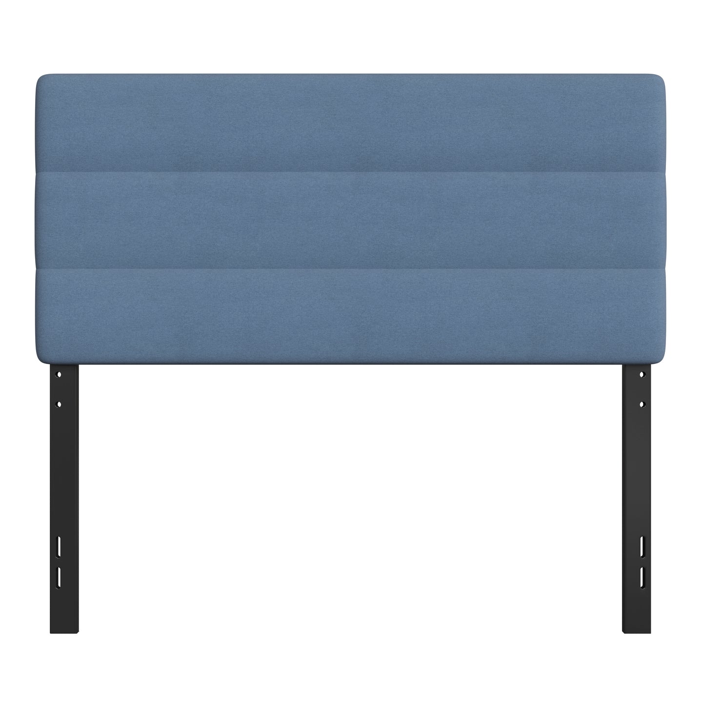 Paxton Full Channel Stitched Fabric Upholstered Headboard, Adjustable Height from 44.5" to 57.25" - Blue Blue