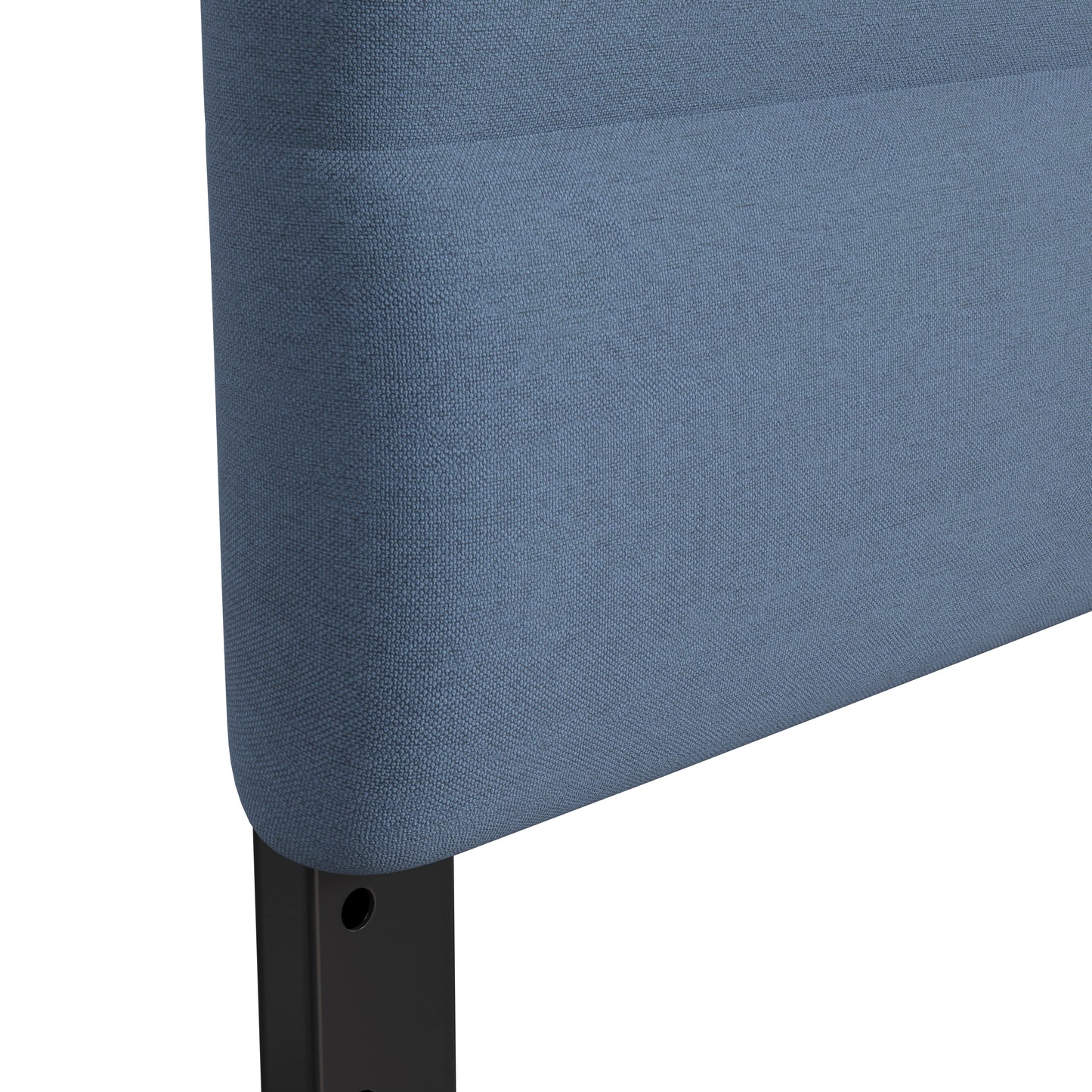 Paxton Full Channel Stitched Fabric Upholstered Headboard, Adjustable Height from 44.5" to 57.25" - Blue Blue
