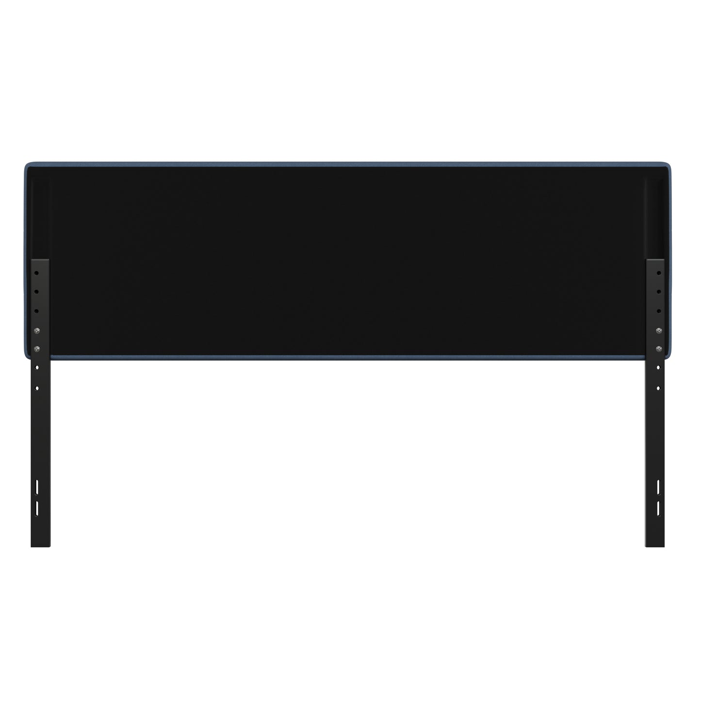 Paxton King Channel Stitched Fabric Upholstered Headboard, Adjustable Height from 44.5" to 57.25" - Blue Blue