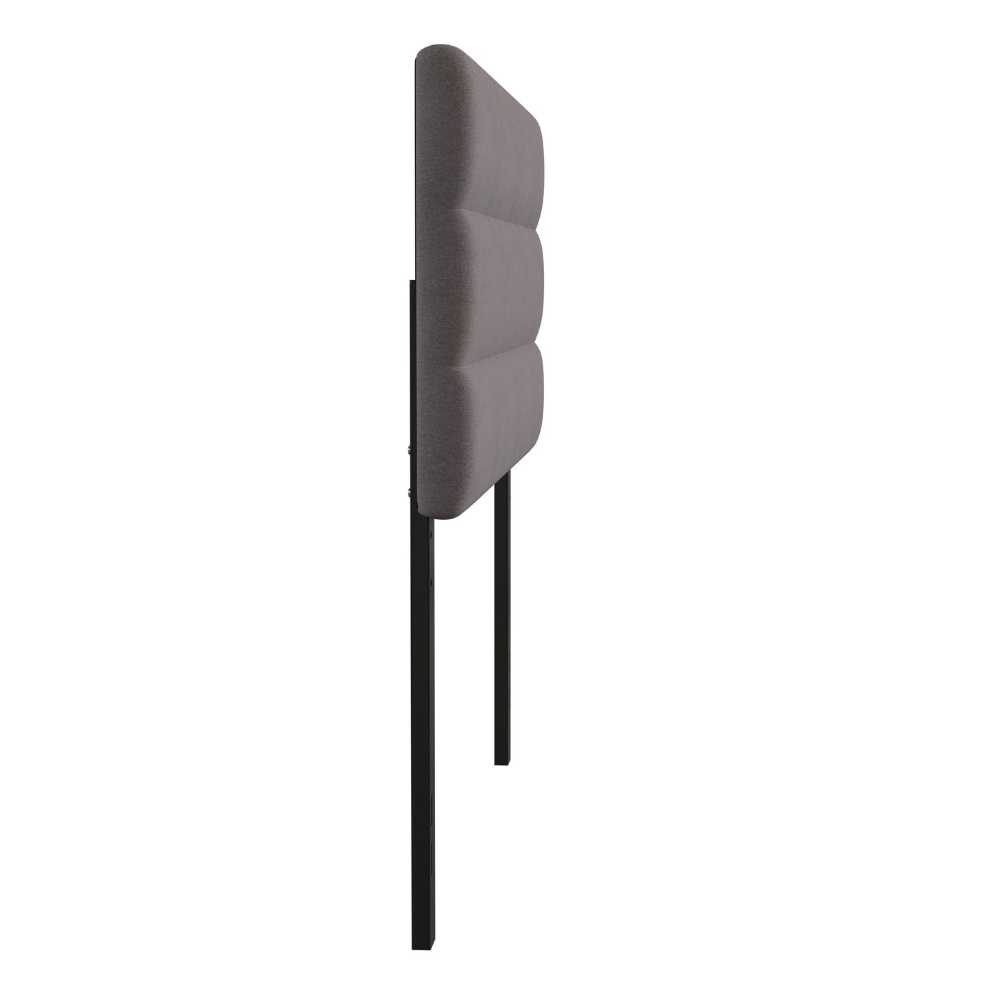Paxton Full Channel Stitched Fabric Upholstered Headboard, Adjustable Height from 44.5" to 57.25" - Gray Gray