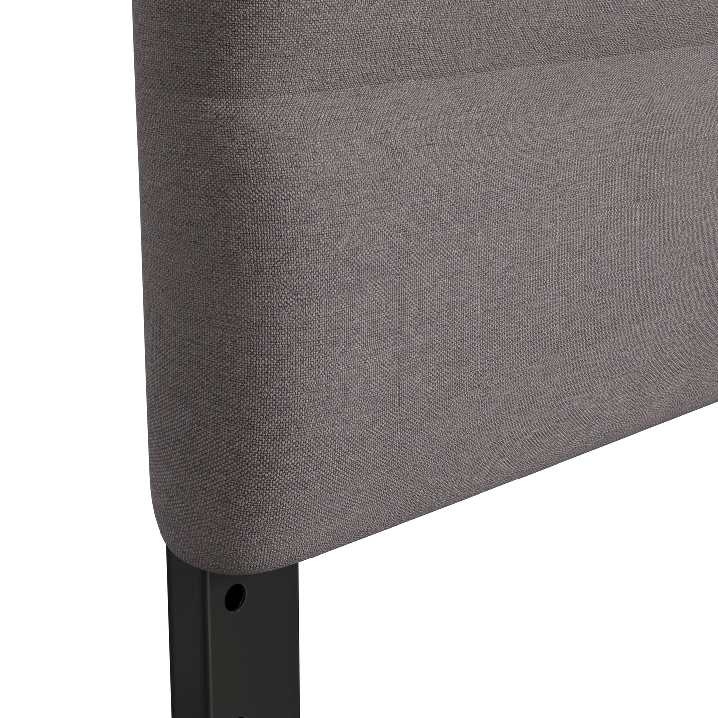 Paxton Full Channel Stitched Fabric Upholstered Headboard, Adjustable Height from 44.5" to 57.25" - Gray Gray