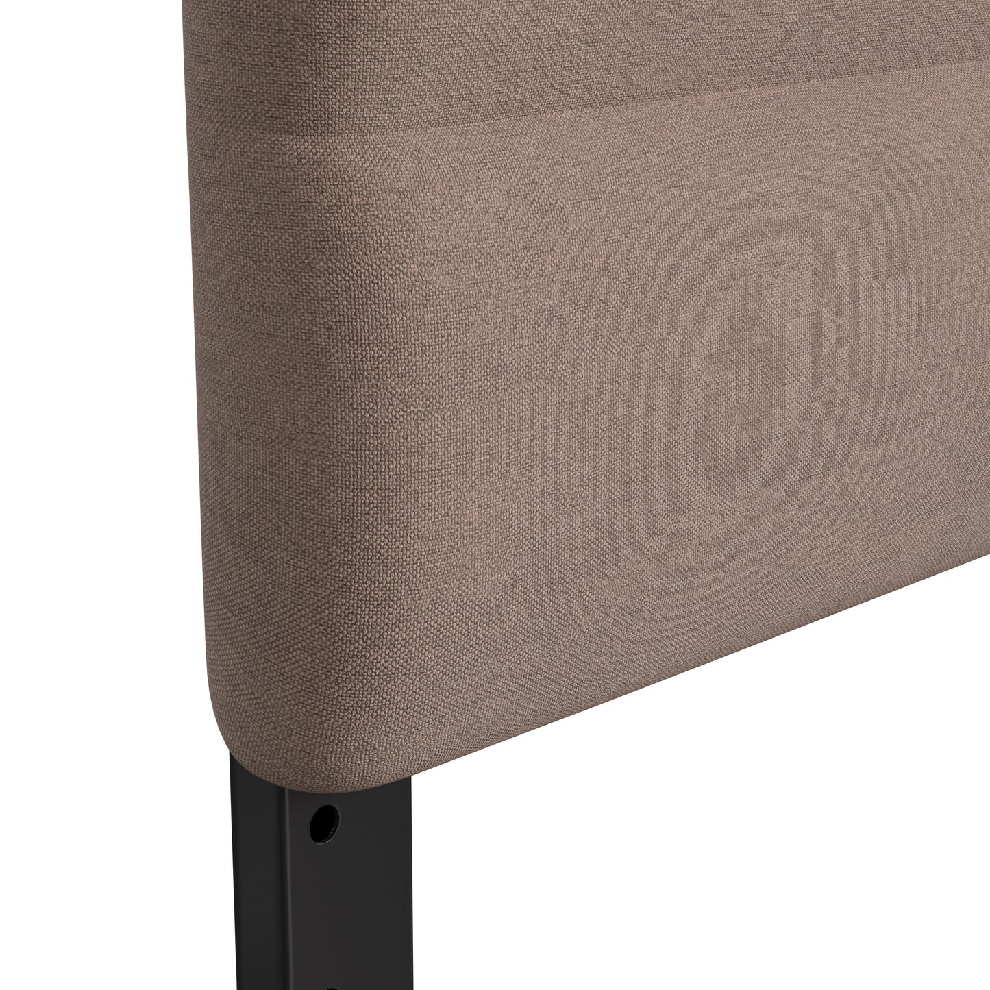 Paxton Full Channel Stitched Fabric Upholstered Headboard, Adjustable Height from 44.5" to 57.25" - Taupe Taupe