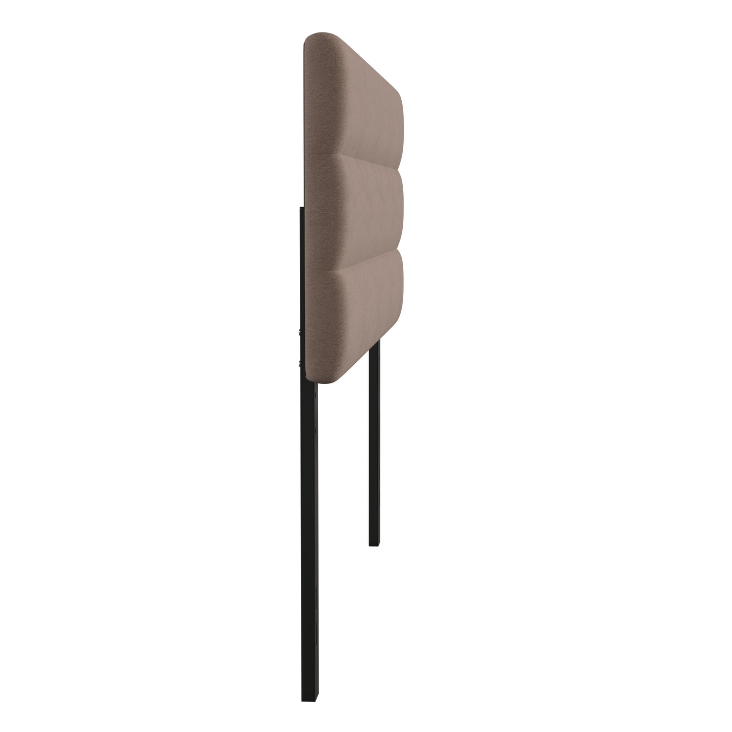 Paxton Queen Channel Stitched Fabric Upholstered Headboard, Adjustable Height from 44.5" to 57.25" - Taupe Taupe