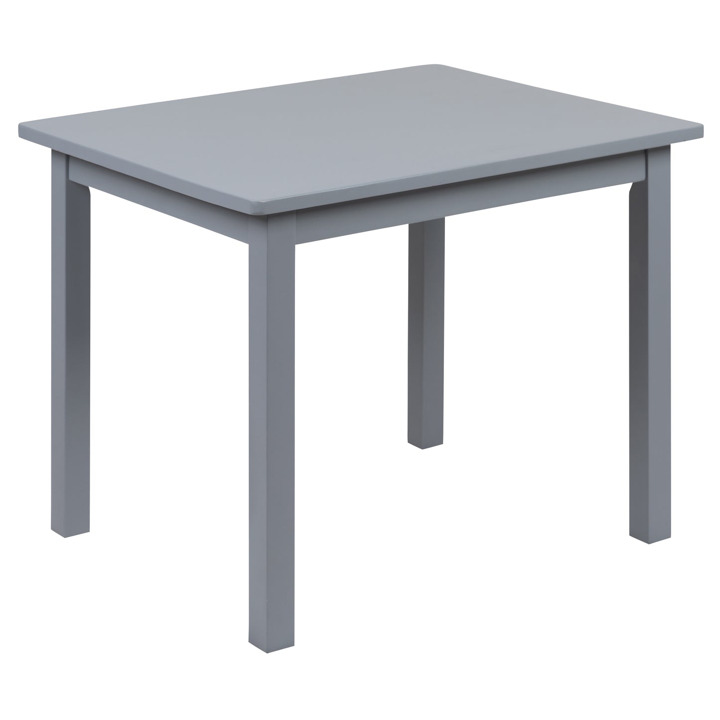 Kyndl Kids Solid Hardwood Table and Chair Set for Playroom, Bedroom, Kitchen - 3 Piece Set - Gray Gray