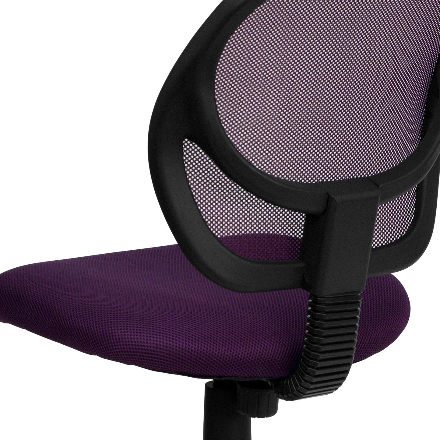 Neri Low Back Purple Mesh Swivel Task Office Chair Purple WA-3074-PUR-GG