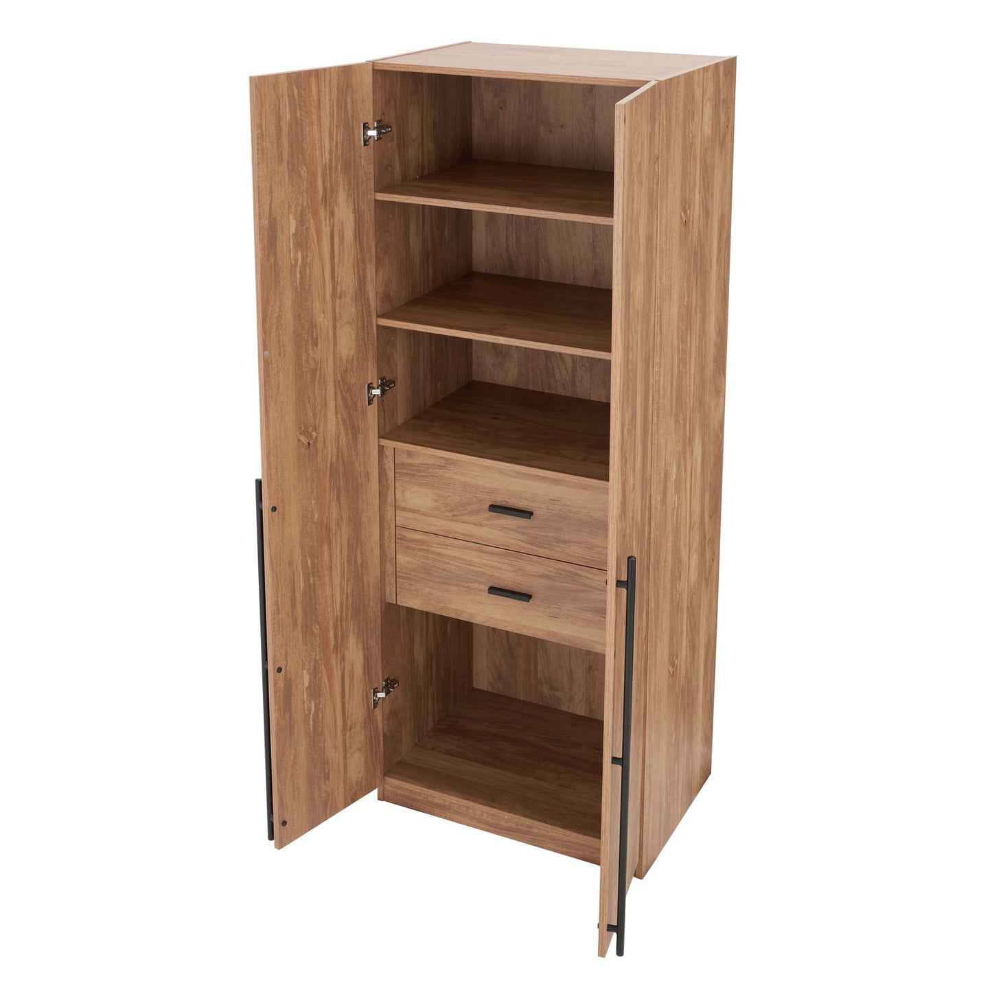 Lee Modern 32" Wardrobe Closet in Golden Brown WC001-GB