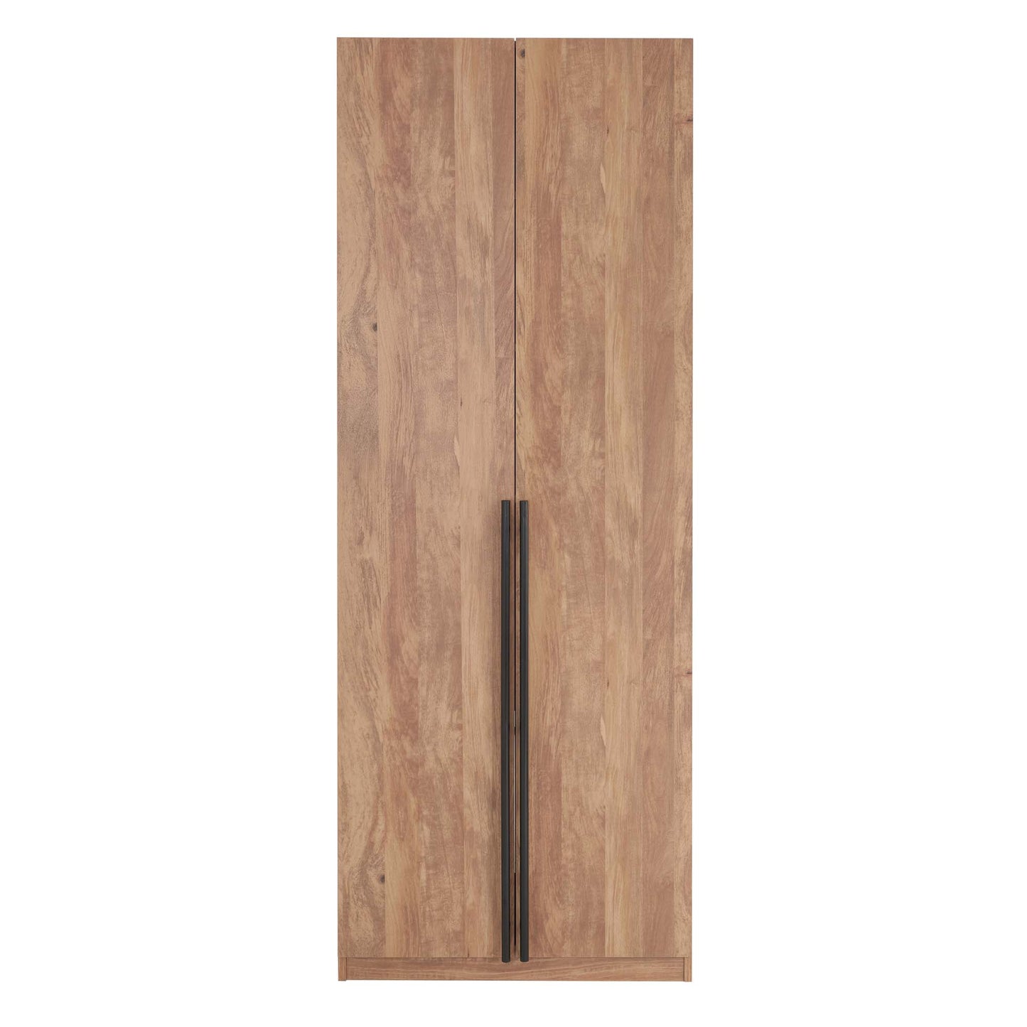 Manhattan Comfort Lee Modern Freestanding Wardrobe Closet 2.0 with 1 Hanging Rod, 1 Shelf, and 2 Drawers in Golden Brown WC002-GB