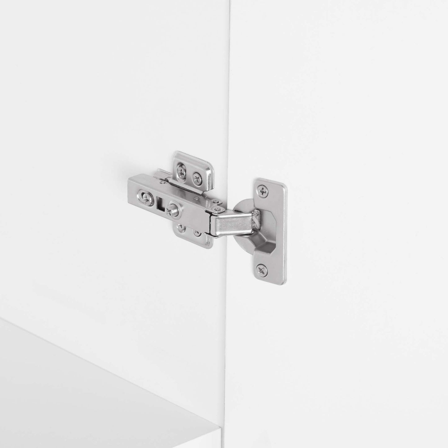 Manhattan Comfort Lee Modern Freestanding Wardrobe Closet 2.0 with 1 Hanging Rod, 1 Shelf, and 2 Drawers in White WC002-WH