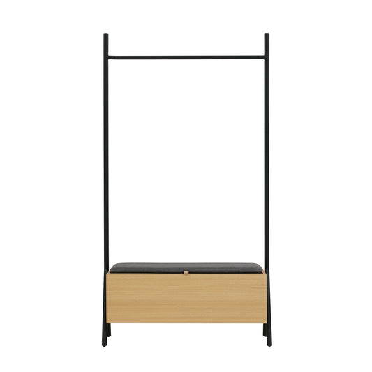 Paloma Modern 38" Open Hanging Closet in Light Oak WC004-NA