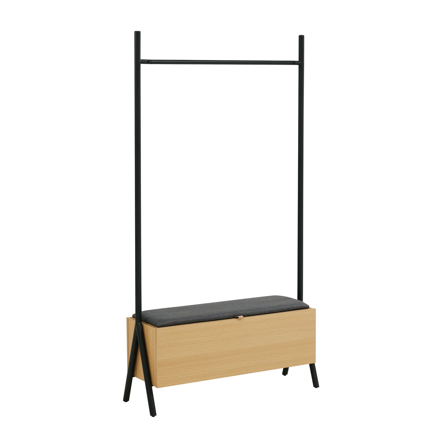 Paloma Modern 38" Open Hanging Closet in Light Oak WC004-NA