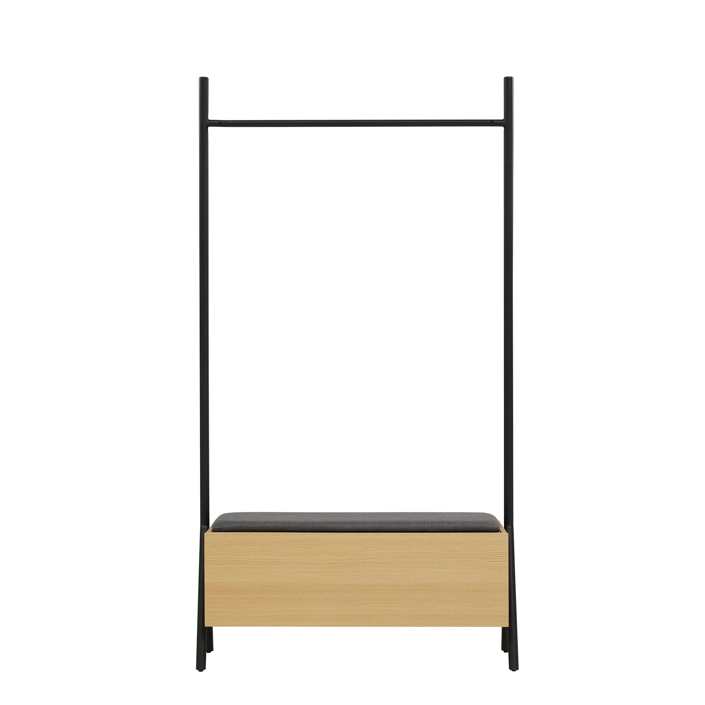 Paloma Modern 38" Open Hanging Closet in Light Oak WC004-NA