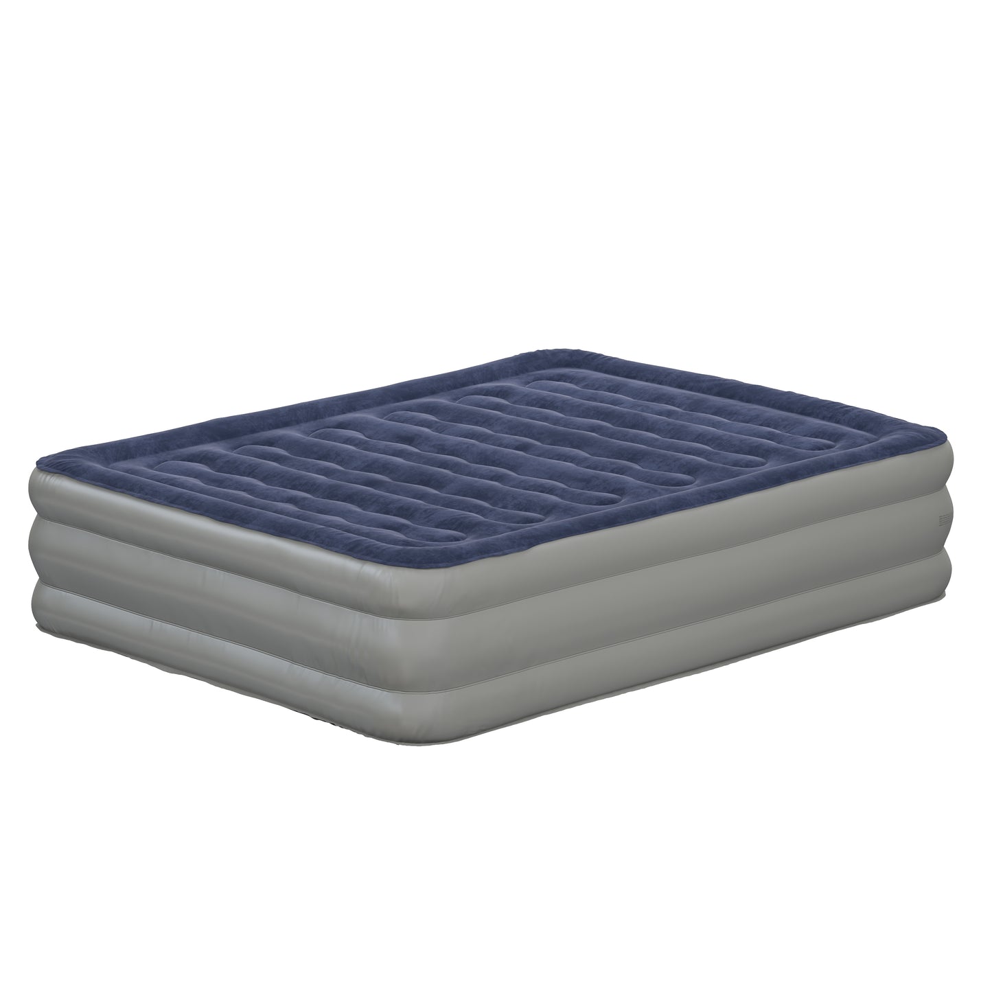 Kellos 18 inch Air Mattress with ETL Certified Internal Electric Pump and Carrying Case - Queen Blue