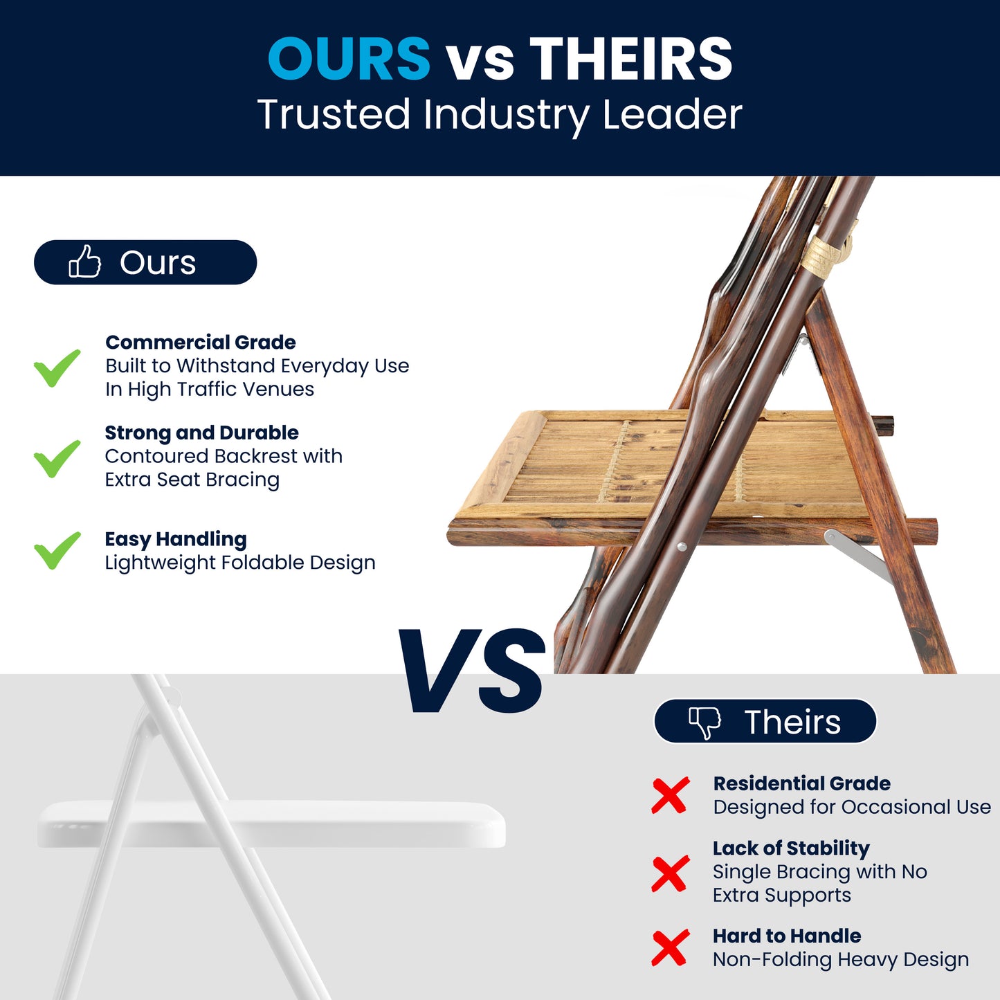 Bamboo Folding Chairs | Set of 2 Bamboo Wood Folding Chairs Bamboo