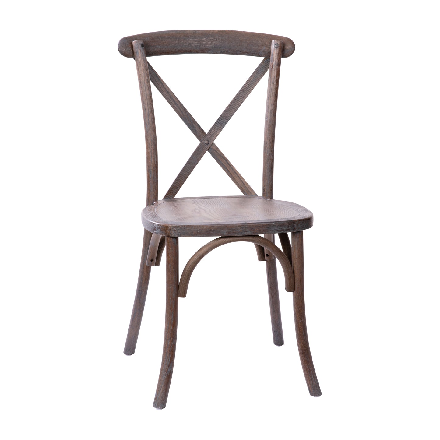 Advantage Gray Wash Dark Driftwood X-Back Chair Dark Driftwood