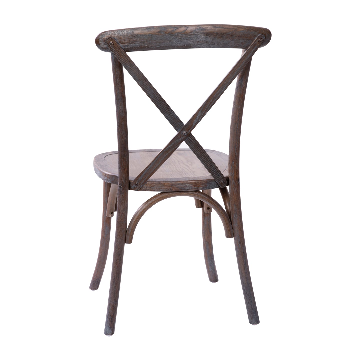 Advantage Gray Wash Dark Driftwood X-Back Chair Dark Driftwood