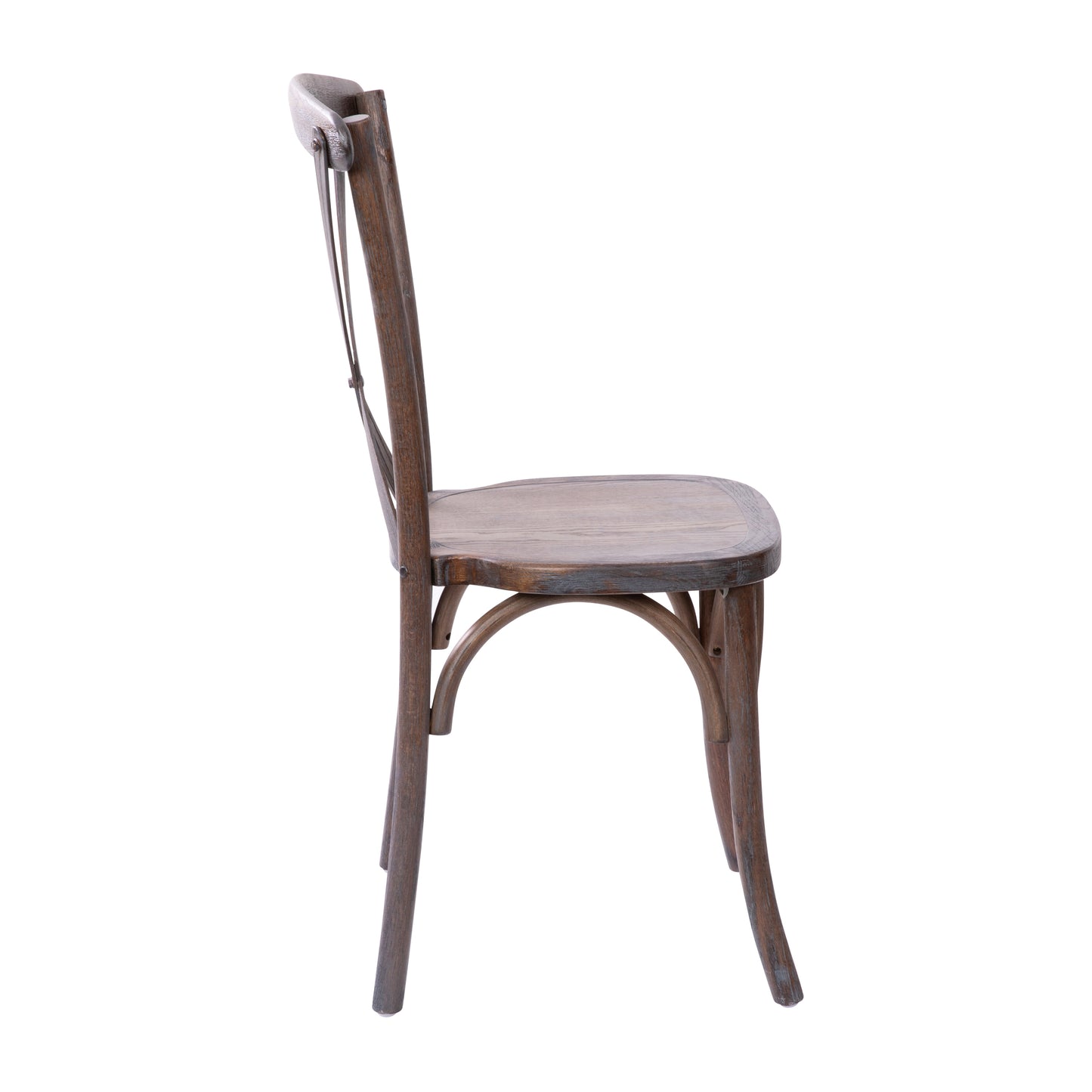 Advantage Gray Wash Dark Driftwood X-Back Chair Dark Driftwood