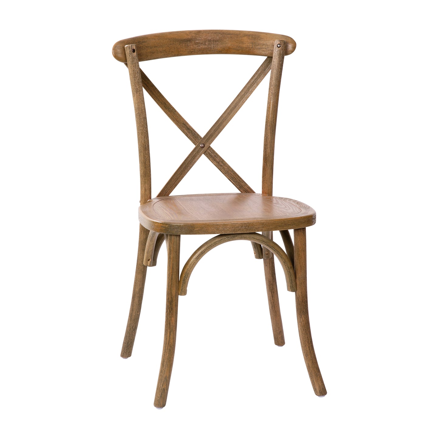 Advantage Hand Scraped Dark Natural X-Back Chair Dark Natural