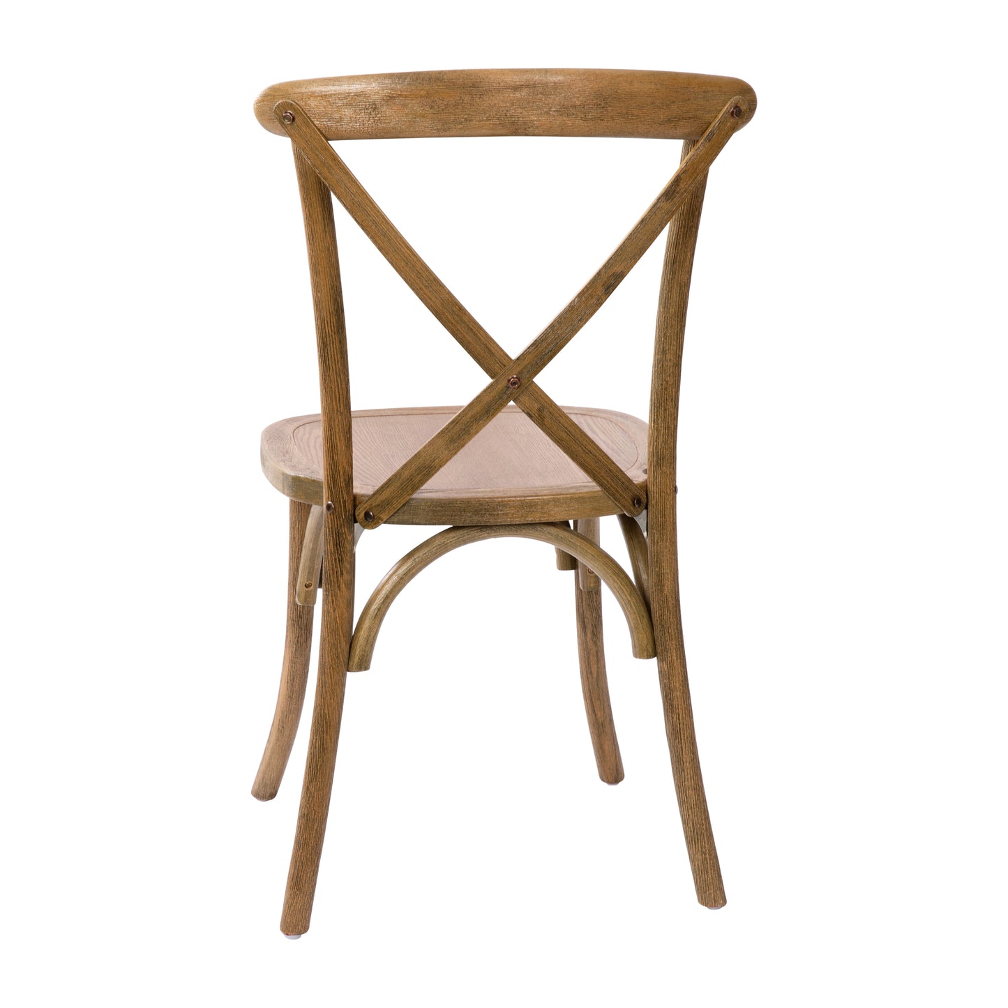 Advantage Hand Scraped Dark Natural X-Back Chair Dark Natural