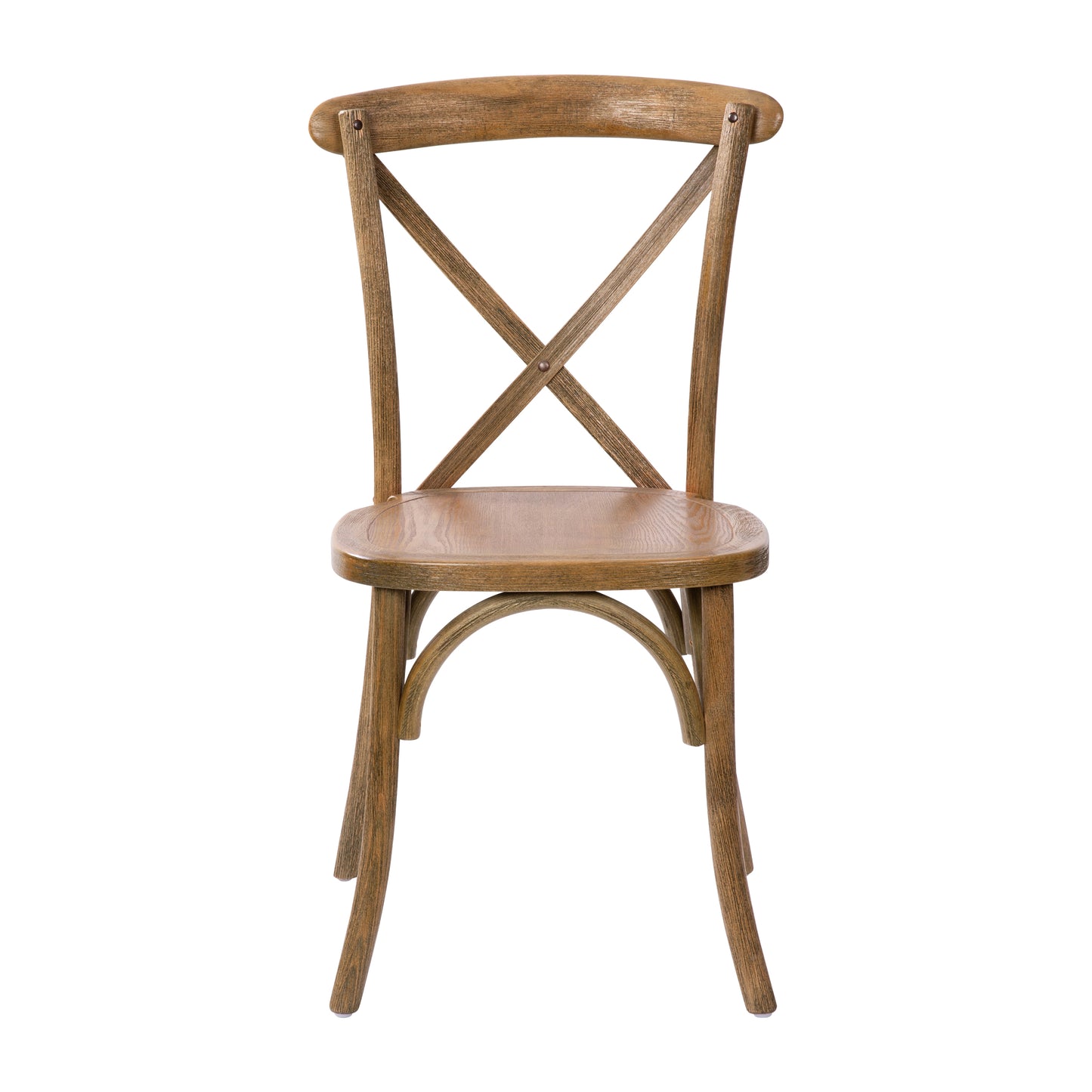 Advantage Hand Scraped Dark Natural X-Back Chair Dark Natural
