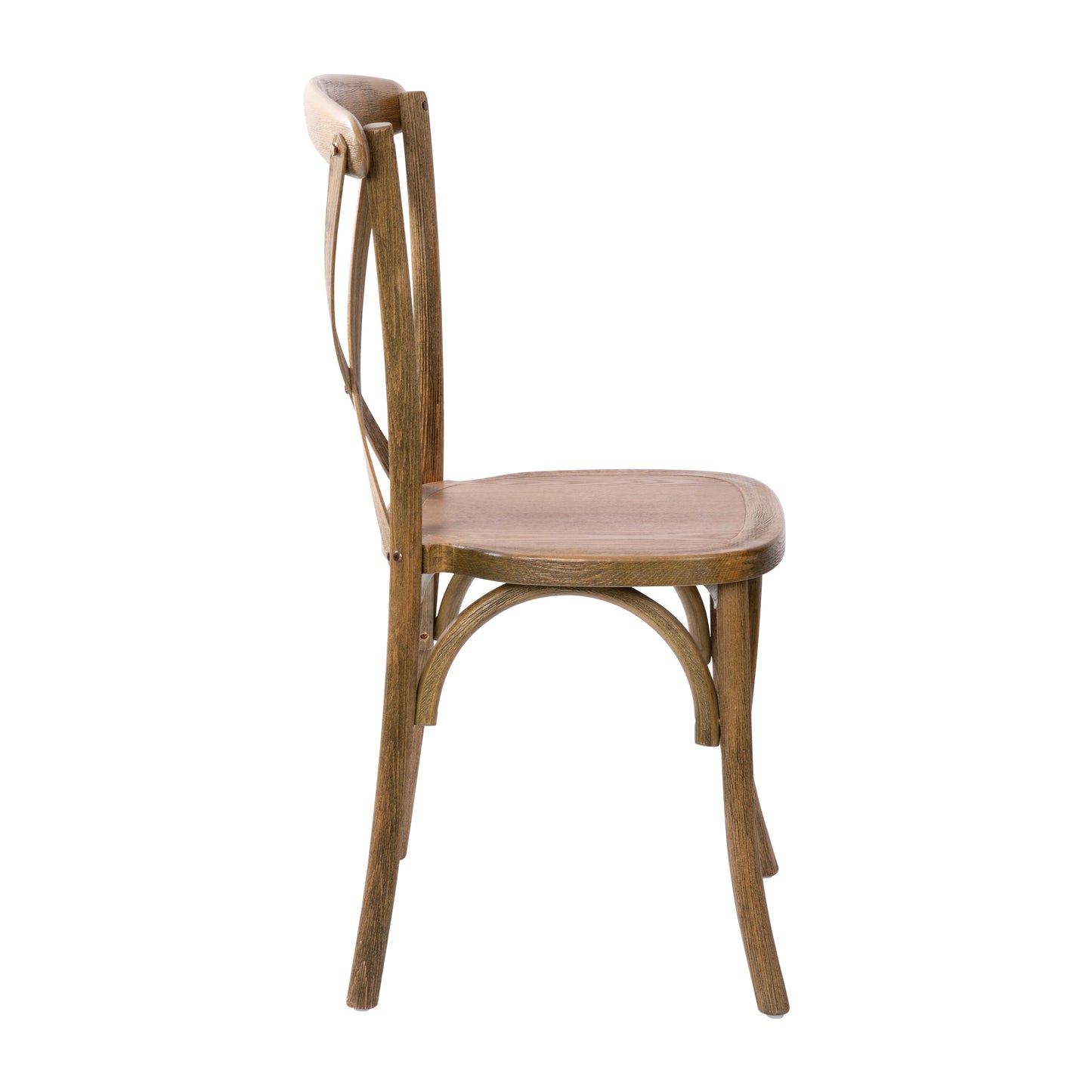 Advantage Hand Scraped Dark Natural X-Back Chair Dark Natural