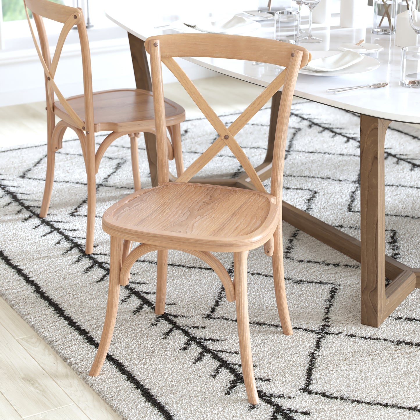 Advantage Driftwood X-Back Chair Driftwood