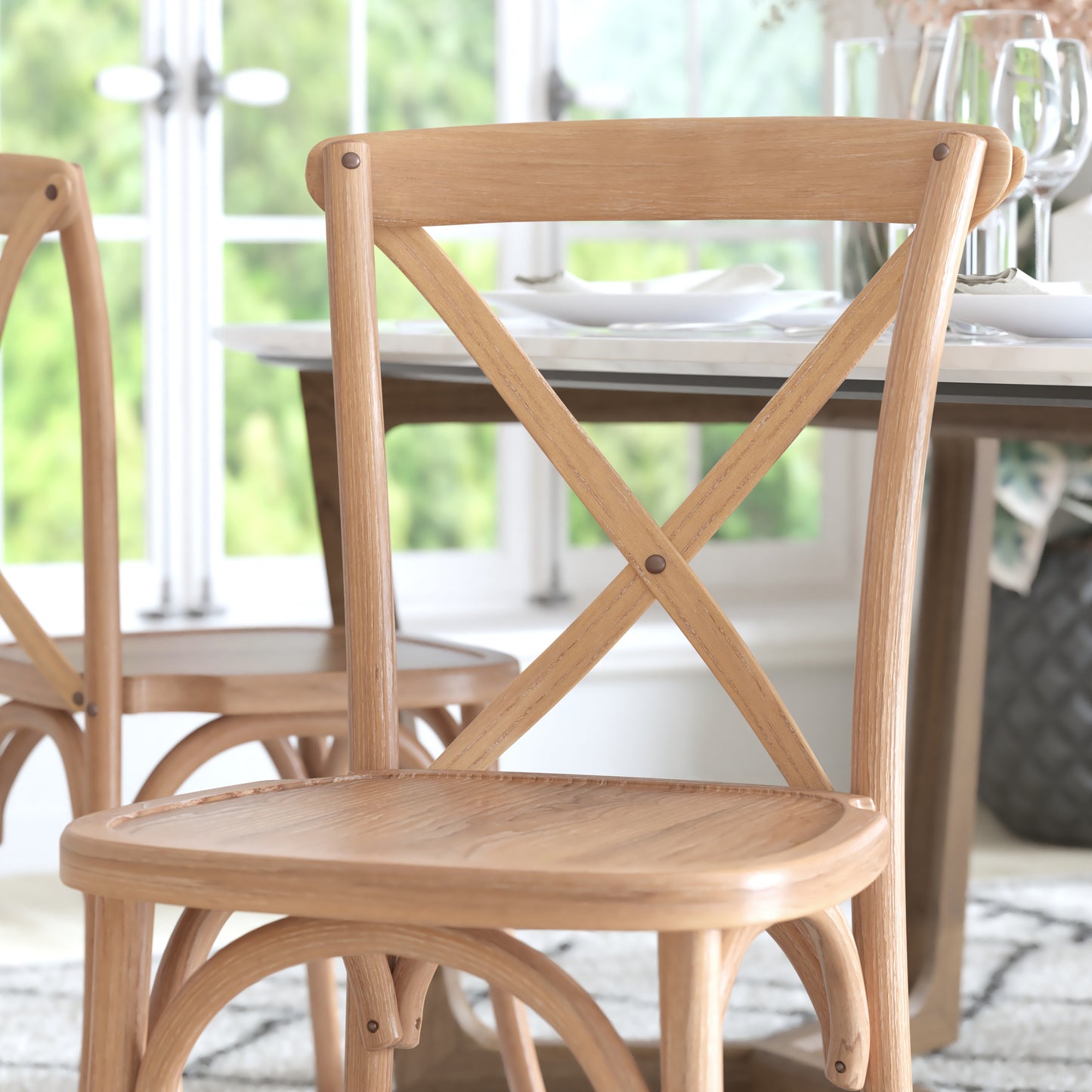 Advantage Driftwood X-Back Chair Driftwood