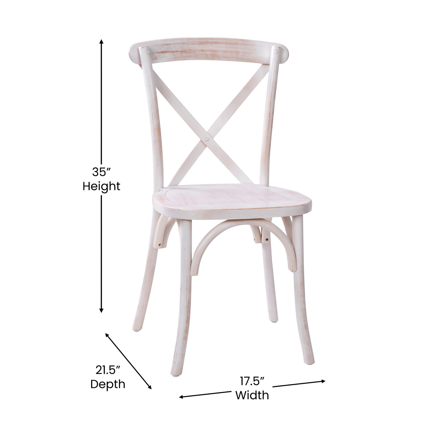 Advantage Lime Wash X-Back Chair Lime Wash