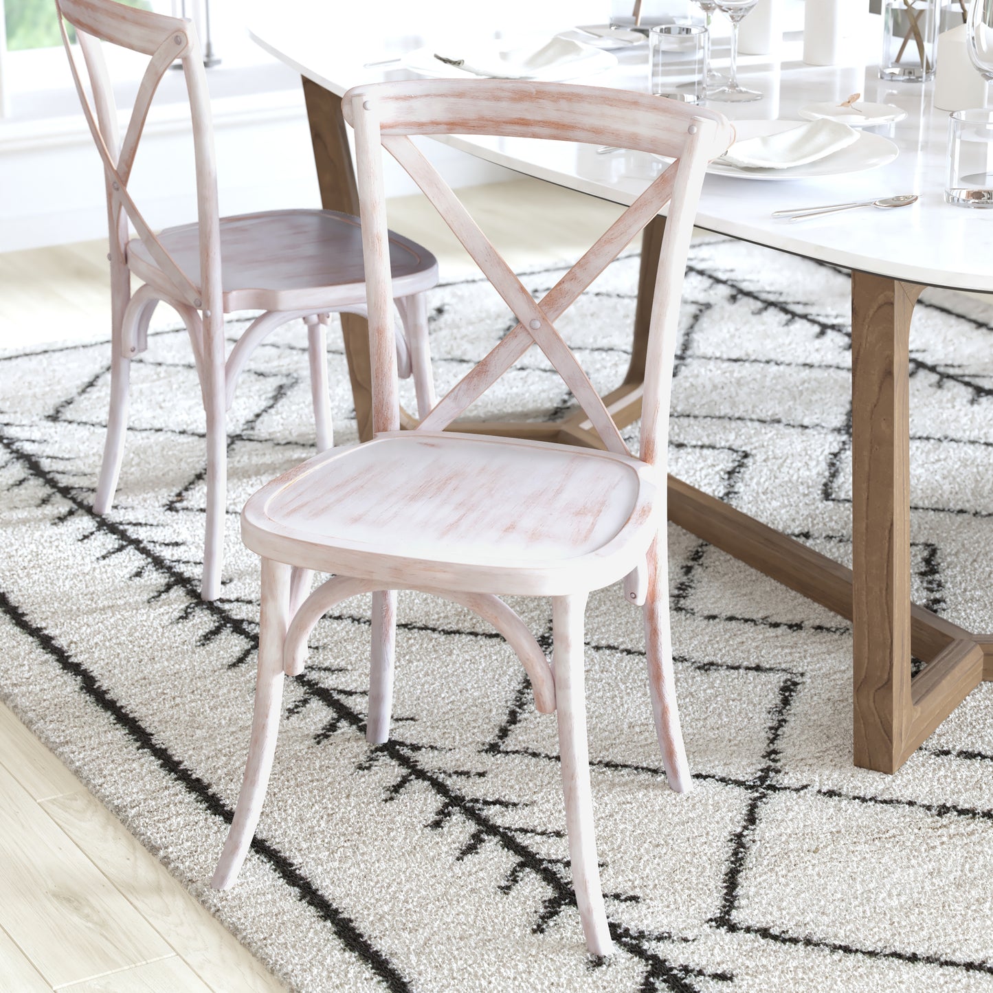 Advantage Lime Wash X-Back Chair Lime Wash
