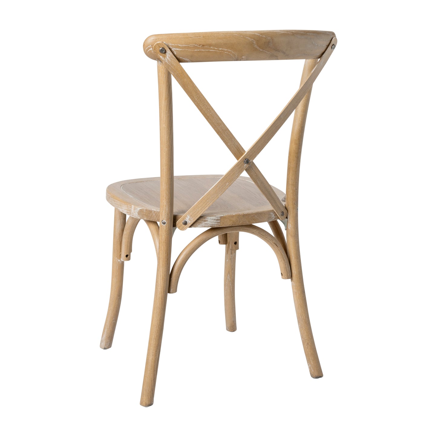 Advantage Natural With White Grain X-Back Chair Natural White Grain