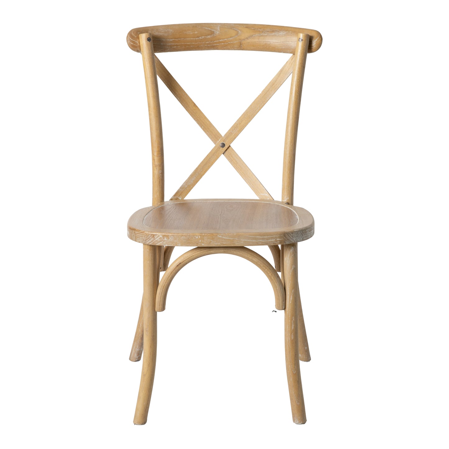 Advantage Natural With White Grain X-Back Chair Natural White Grain