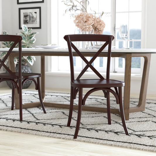 Advantage Walnut X-Back Chair Walnut X-BACK-W