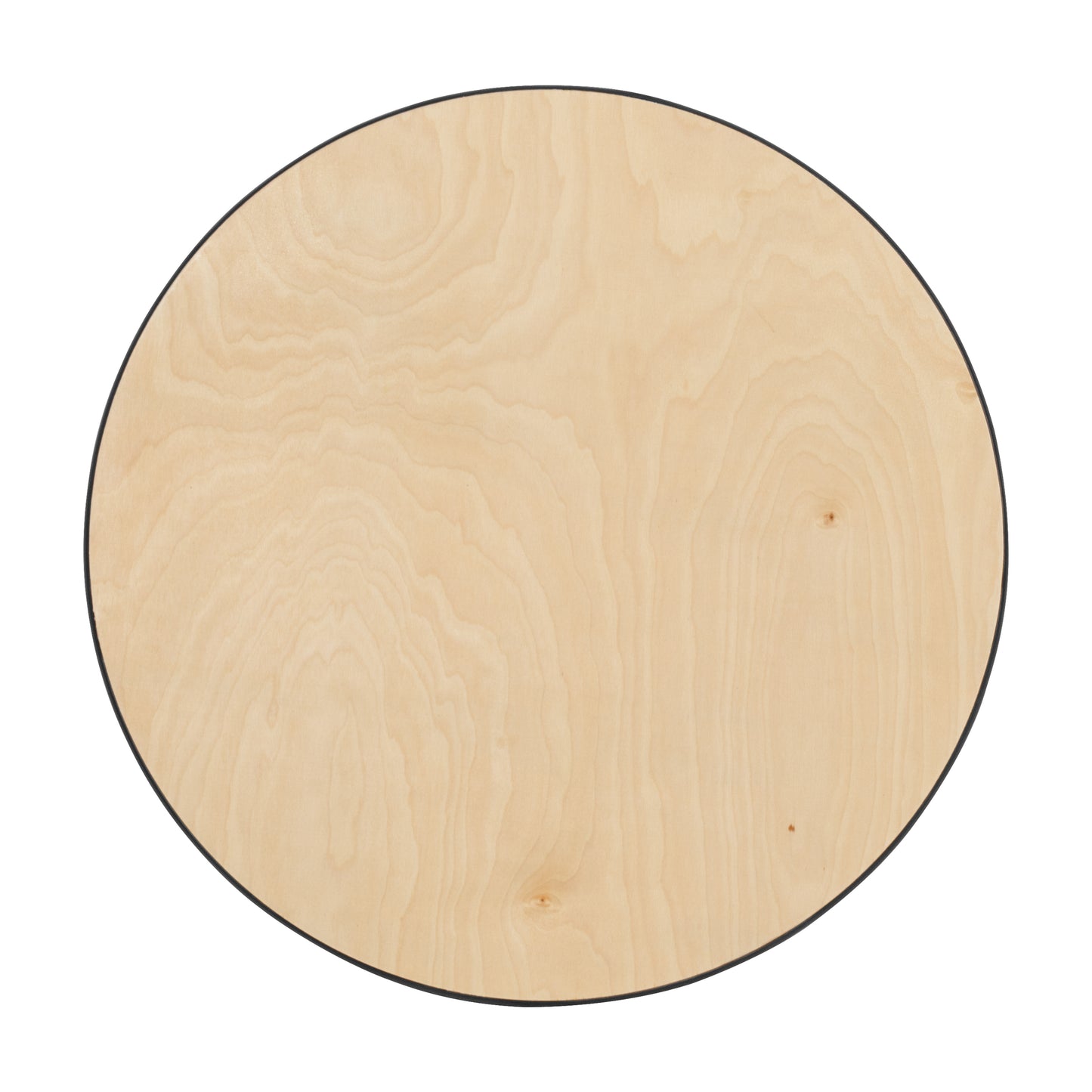 Lars 24'' Round Wood Cocktail Table with 30'' and 42'' Columns Natural