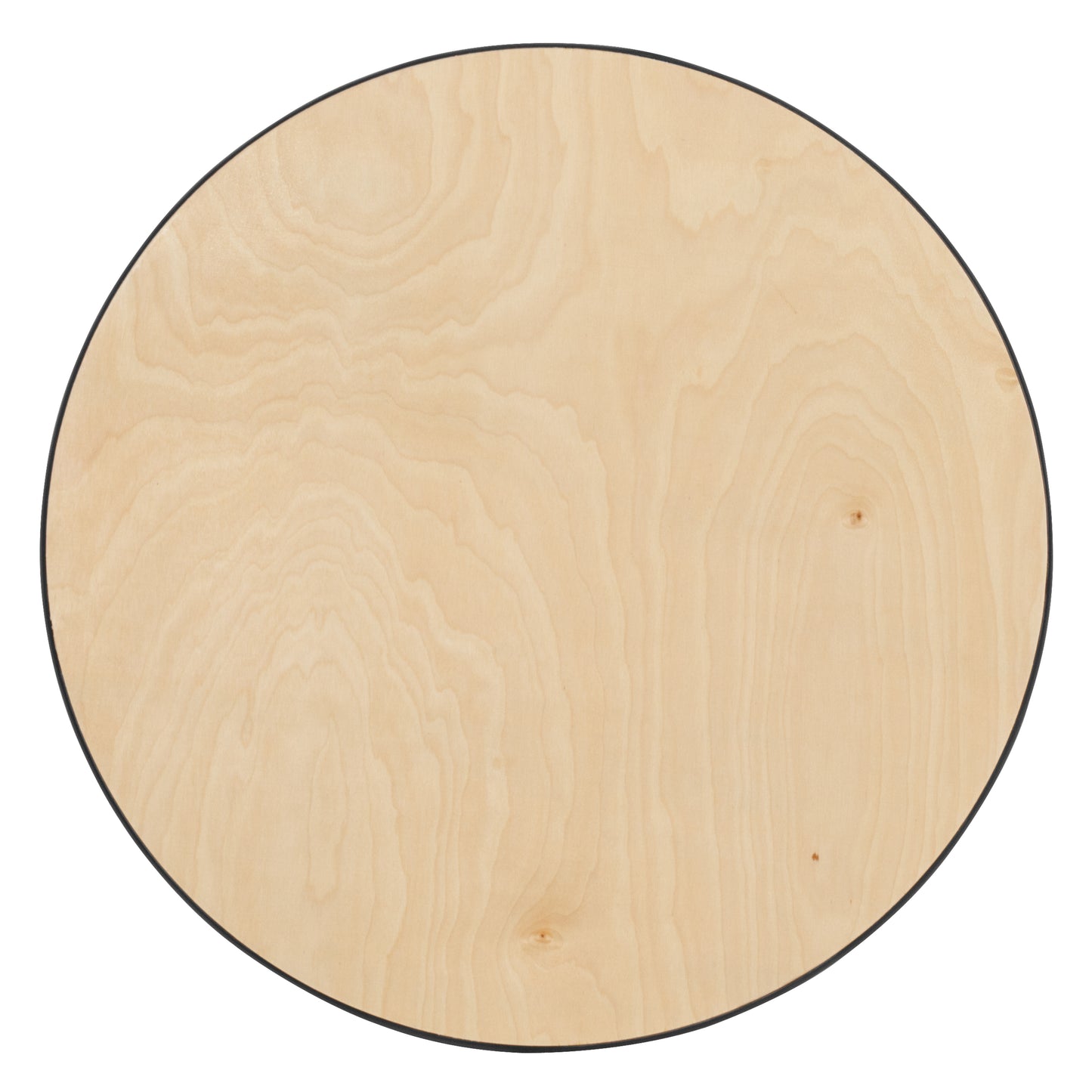 Lars 30'' Round Wood Cocktail Table with 30'' and 42'' Columns Natural XA-30-COTA-GG