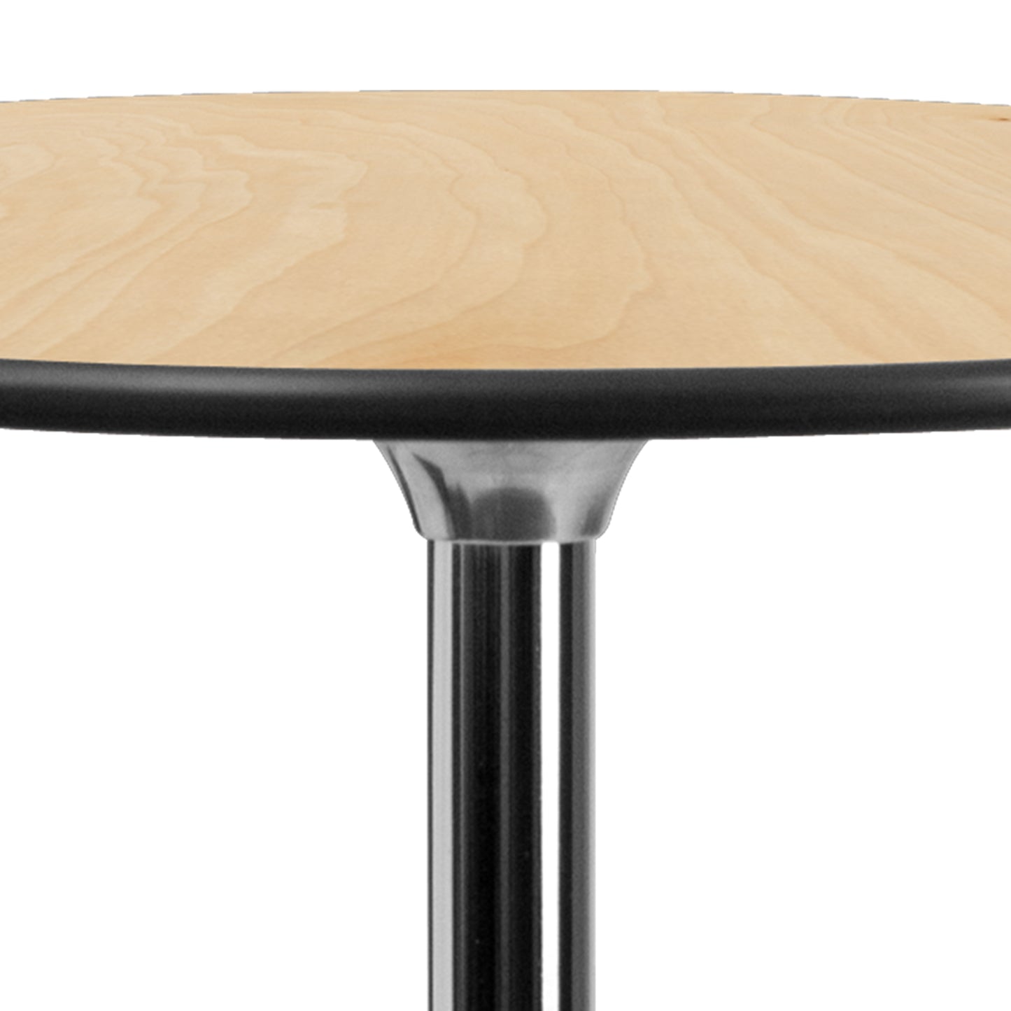 Lars 36'' Round Wood Cocktail Table with 30'' and 42'' Columns Natural