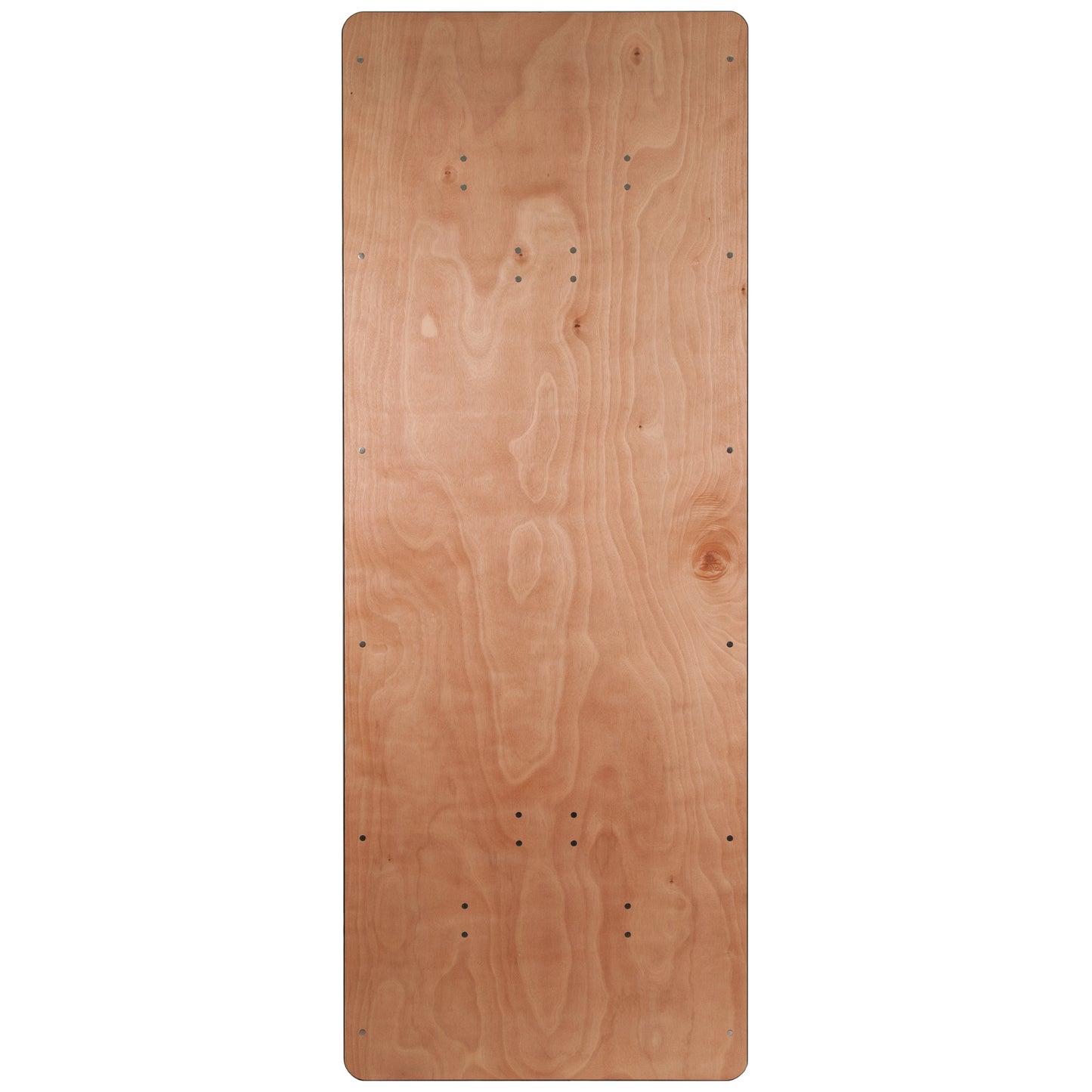 Fielder 8-Foot Rectangular Wood Folding Banquet Table with Clear Coated Finished Top Natural XA-3696-P-GG