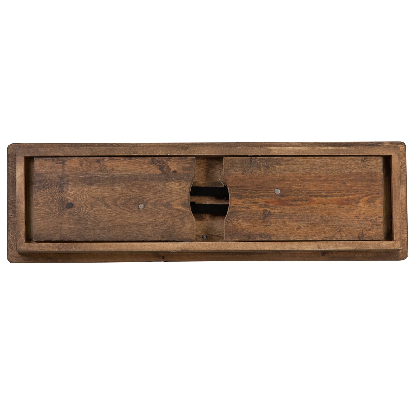 HERCULES Series 40'' x 12'' Antique Rustic Solid Pine Folding Farm Bench Antique Rustic XA-B-40X12-GG
