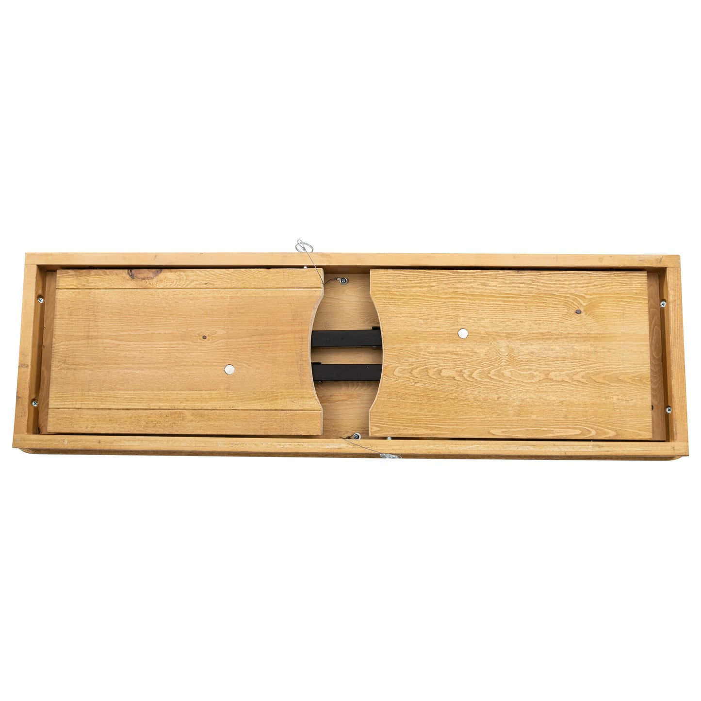 HERCULES 40'' x 12'' Light Natural Solid Pine Folding Farm Bench Light Natural