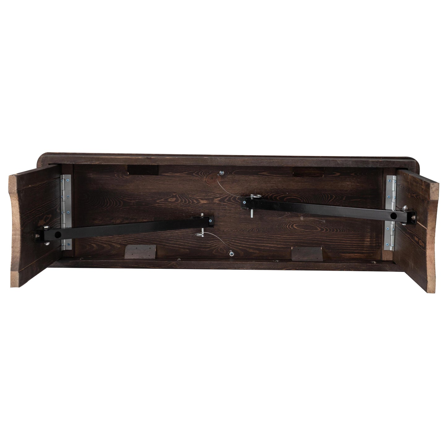HERCULES 40'' x 12'' Mahogany Solid Pine Folding Farm Bench Mahogany