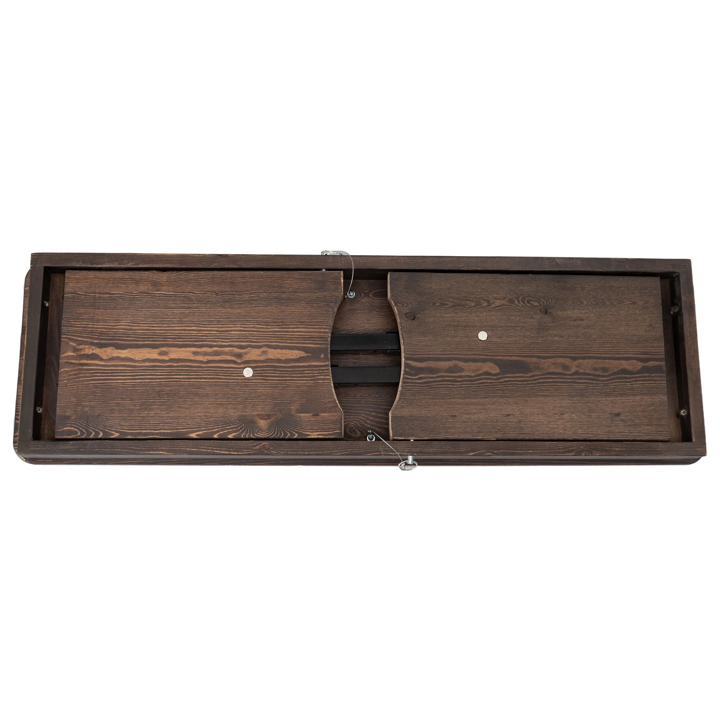 HERCULES 40'' x 12'' Mahogany Solid Pine Folding Farm Bench Mahogany